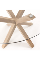 Round Glass Top Dining Table | La Forma Full Argo | Oroatrade.com