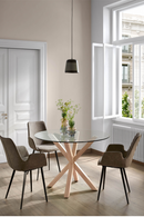 Round Glass Top Dining Table | La Forma Full Argo | Oroatrade.com