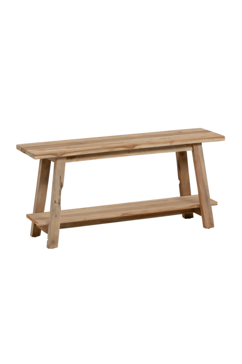 Teak Wooden Indoor/Outdoor Bench | La Forma Safara | Oroatrade.com