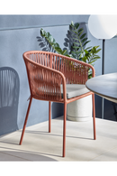 Handwoven Cord Curved Outdoor Chairs (4) | La Forma Yanet | Oroatrade.com