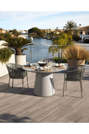 Handwoven Cord Curved Outdoor Chairs (4) | La Forma Yanet | Oroatrade.com