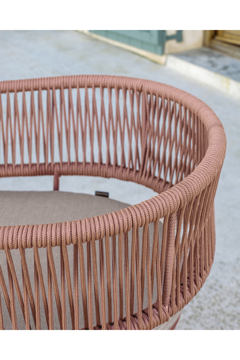Handwoven Rope and Steel Outdoor Chairs (4) | La Forma Nadin | Oroatrade.com