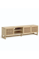 Mindi Wood & Rattan Media Unit | La Forma Rexit | Woodfurniture.com