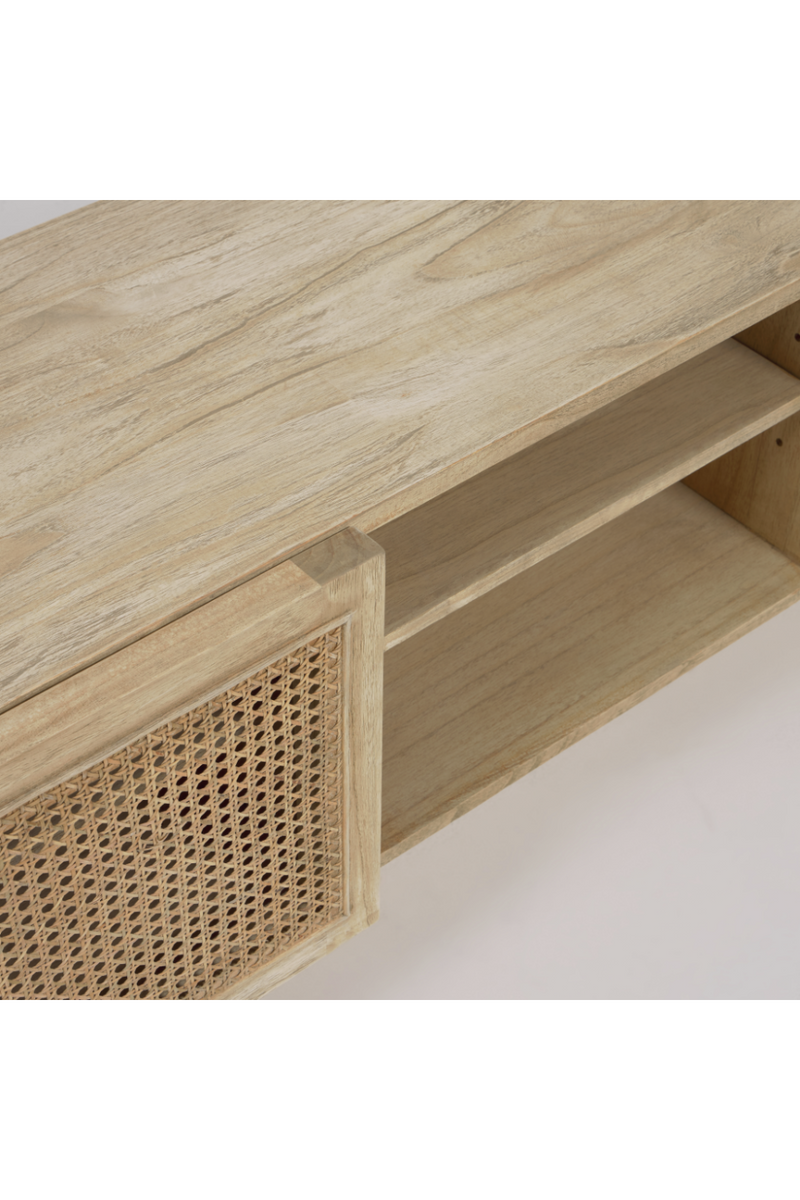 Mindi Wood & Rattan Media Unit | La Forma Rexit | Woodfurniture.com