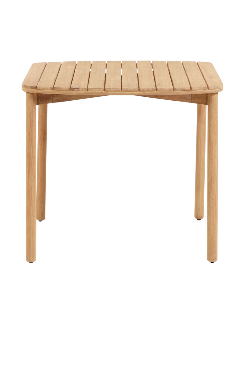 Natural Wooden Square Indoor/Outdoor Table | La Forma Sheryl | Woodfurniture.com