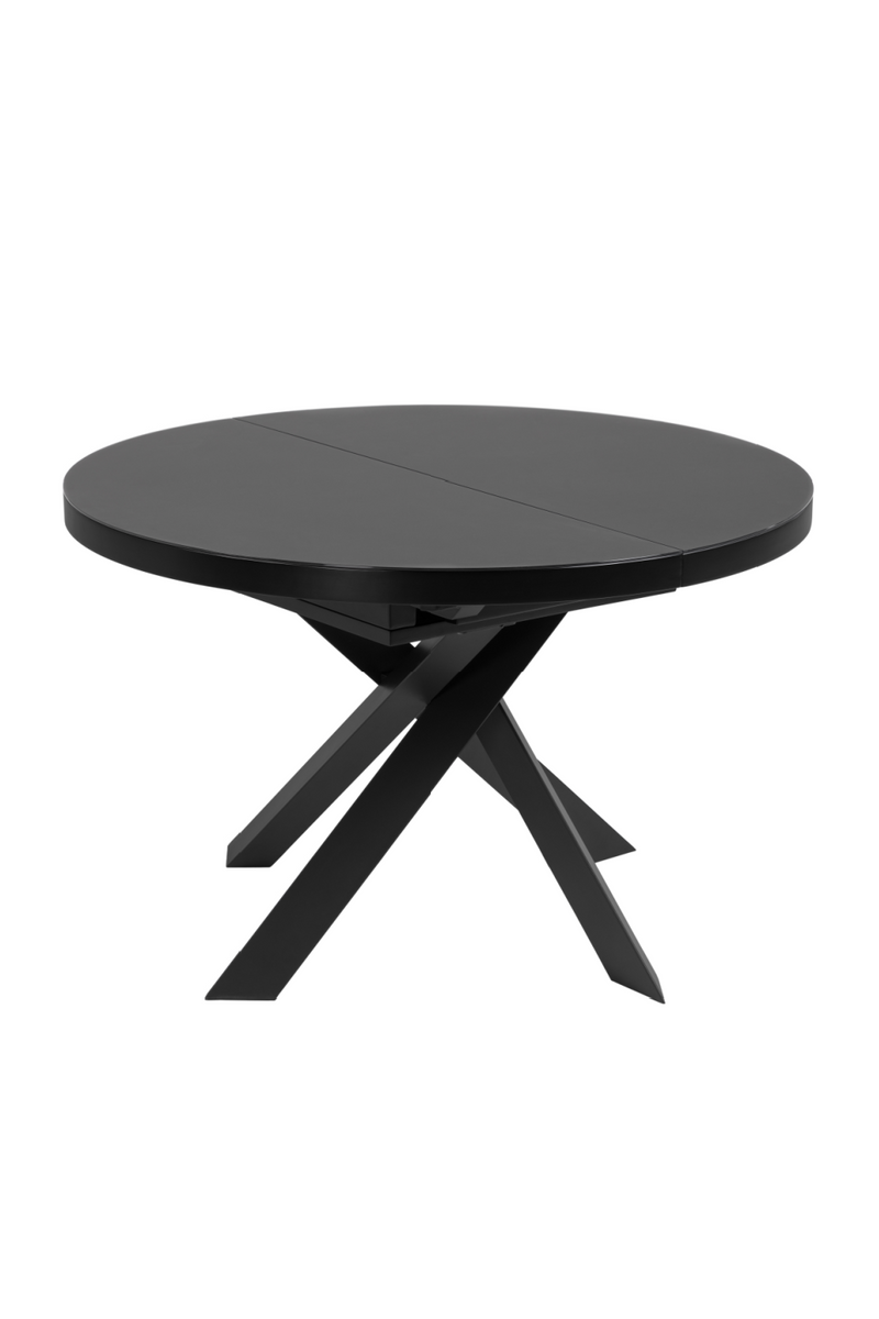 Black Round Extendable Dining Table | La Forma Vashti | Oroatrade.com