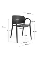 Molded Stackable Garden Armchair (4) | La Forma Ania | Oroatrade.com