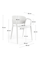 Molded Stackable Garden Armchair (4) | La Forma Ania | Oroatrade.com