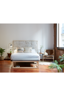 White Coconut Shell Queen Headboard 63" | La Forma Kron | Oroatrade.com