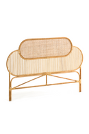 Natural Weaved Rattan Queen Headboard 67" | La Forma | Wood Furniture