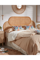 Natural Weaved Rattan Queen Headboard 67" | La Forma | Wood Furniture