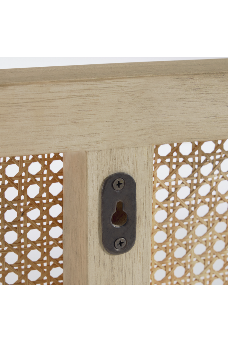 Rattan 3-Panel Queen Headboard 63" | La Forma | Quality Wood Furniture