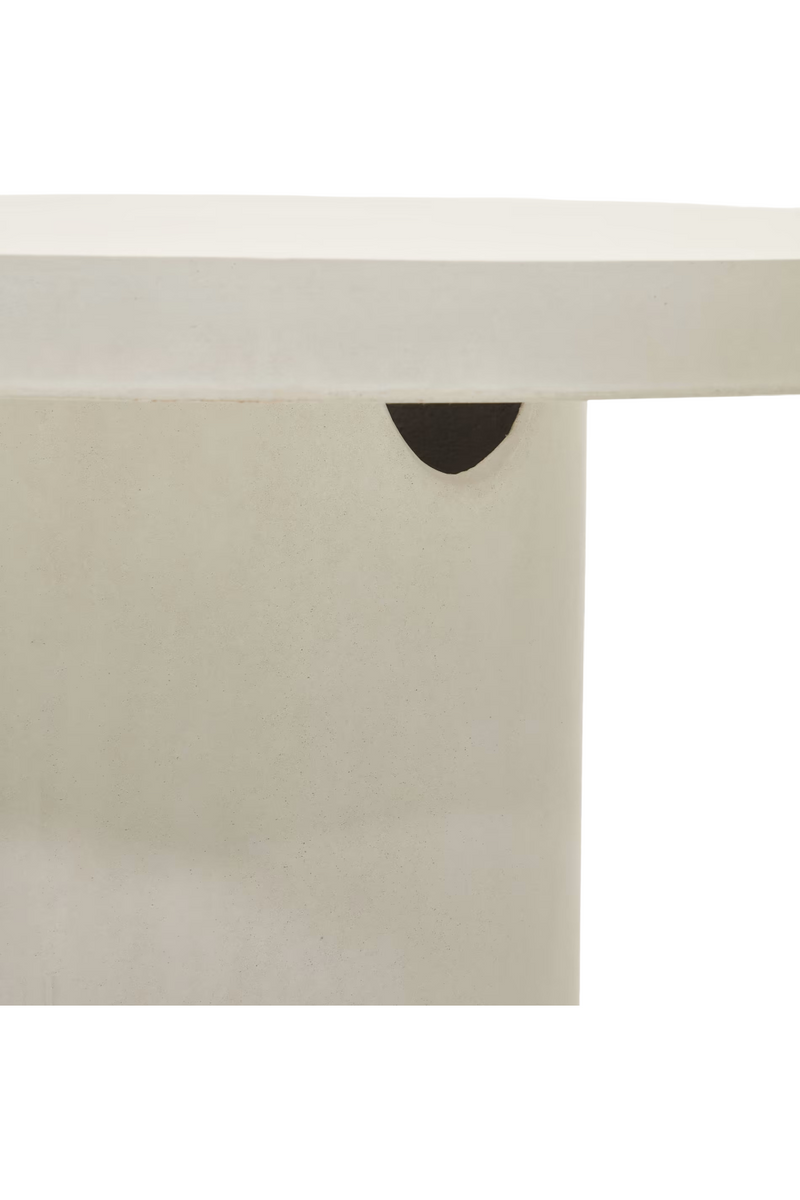 White Cement Round Table | La Forma Aiguablava | Oroatrade.com