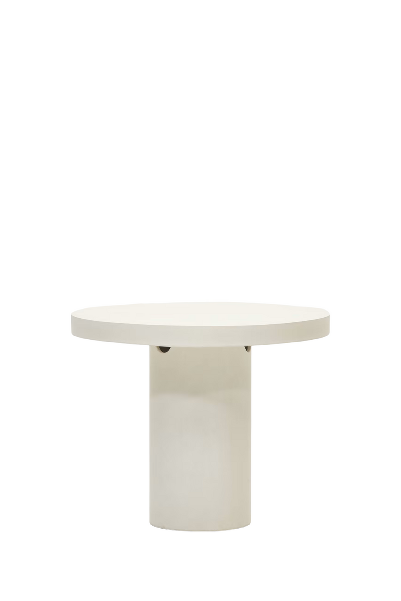White Cement Round Table | La Forma Aiguablava | Oroatrade.com