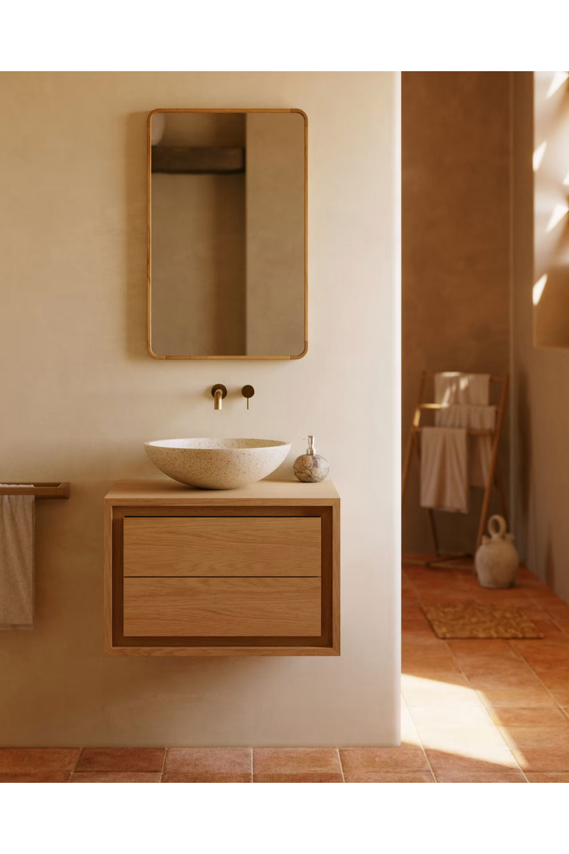 Solid Teak Bathroom Cabinet S | La Forma Kenta | Oroatrade.com