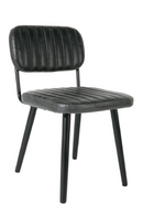 Channeled Leather Dining Chair | DF Jake | Oroatrade.com
