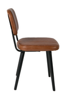 Channeled Leather Dining Chair | DF Jake | Oroatrade.com
