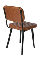 Channeled Leather Dining Chair | DF Jake | Oroatrade.com