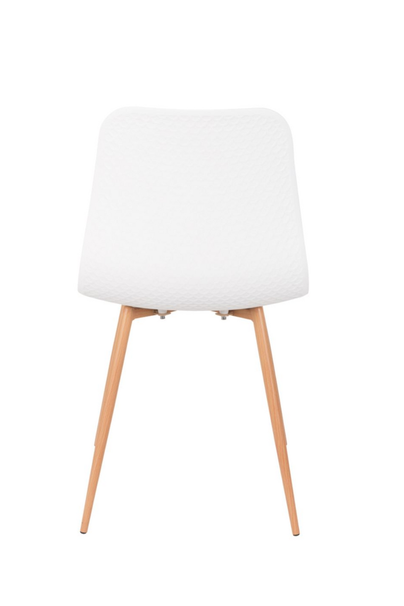 White Molded Dining Chairs (2) | DF Leon | Oroatrade.com