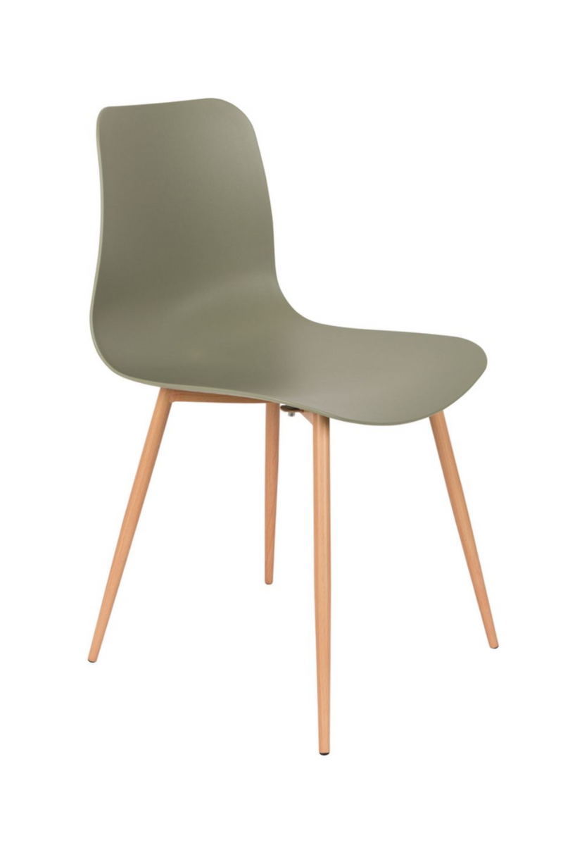 Green Molded Dining Chairs (2) | DF Leon | Oroatrade.com