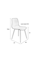 Molded Shell Dining Chairs (2) | DF Leon | Oroatrade.com