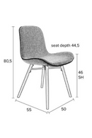 Modern Shell Dining Chairs (2) | DF Lester | Oroatrade.com