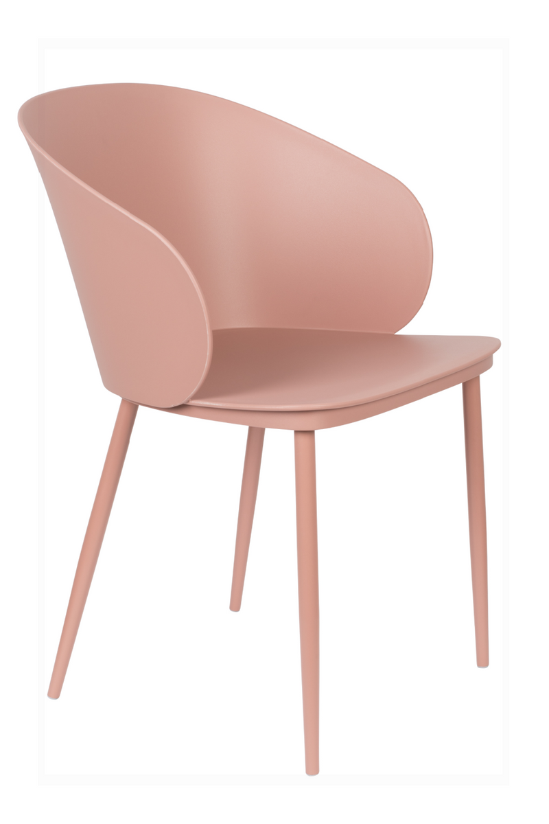 Curvy Pink Dining Chairs (2) | DF Gigi | Oroatrade.com