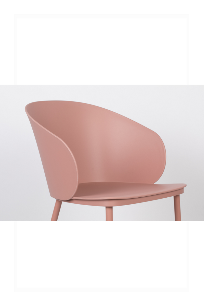 Curvy Pink Dining Chairs (2) | DF Gigi | Oroatrade.com