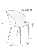 Curved Back Dining Chairs (2) | DF Gigi | Oroatrade.com