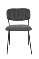 Minimalist Upholstered Dining Chairs (2) | DF Jolien | Oroatrade.com