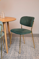 Mixed Fabric Upholstered Dining Chairs (2) | DF Jolien | Oroatrade.com