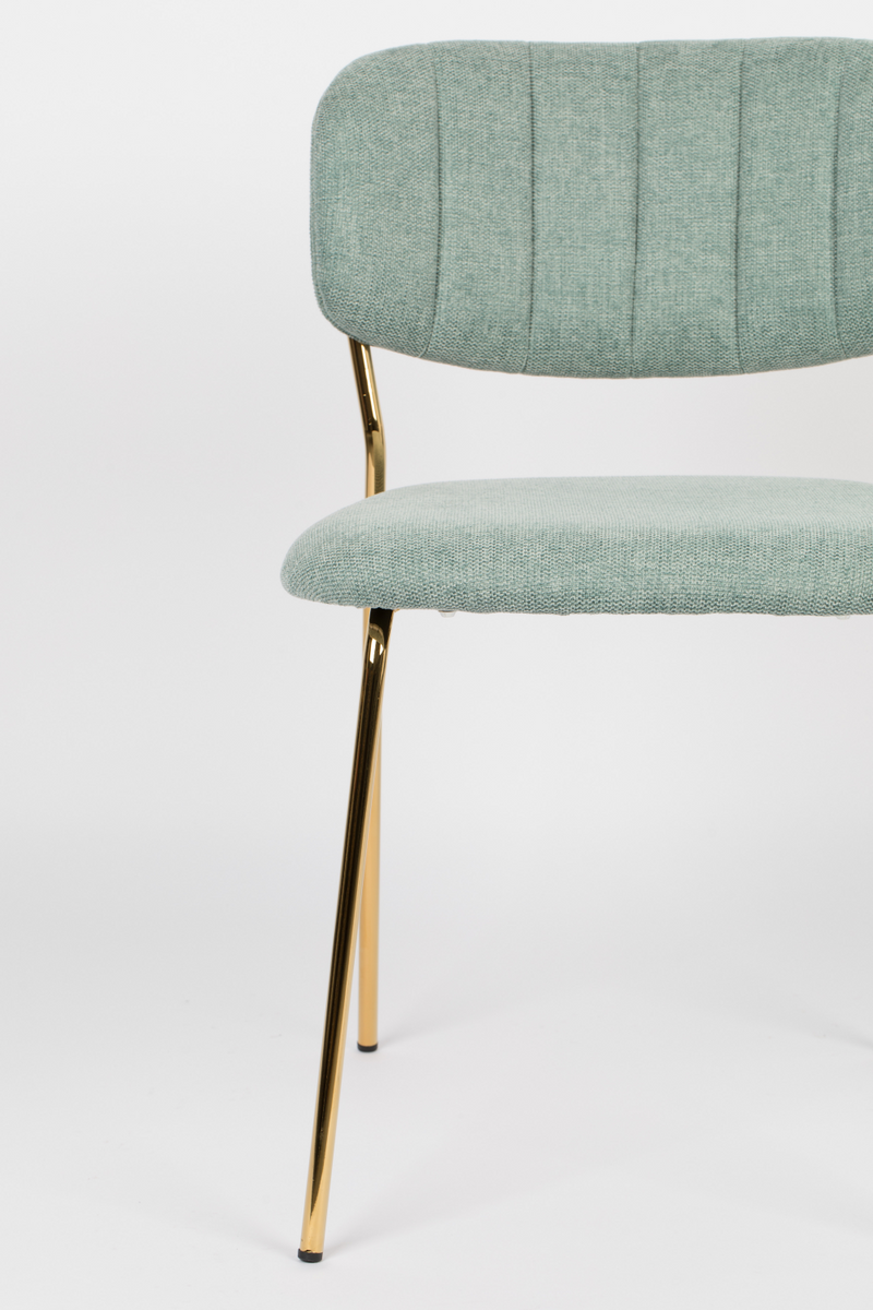 Mixed Fabric Upholstered Dining Chairs (2) | DF Jolien | Oroatrade.com