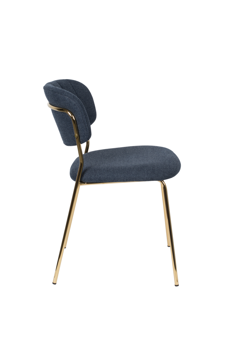 Mixed Fabric Upholstered Dining Chairs (2) | DF Jolien | Oroatrade.com