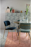 Mixed Fabric Upholstered Dining Chairs (2) | DF Jolien | Oroatrade.com