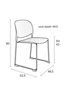 Stackable Dining Chair Set (4) | DF Stacks | Oroatrade.com