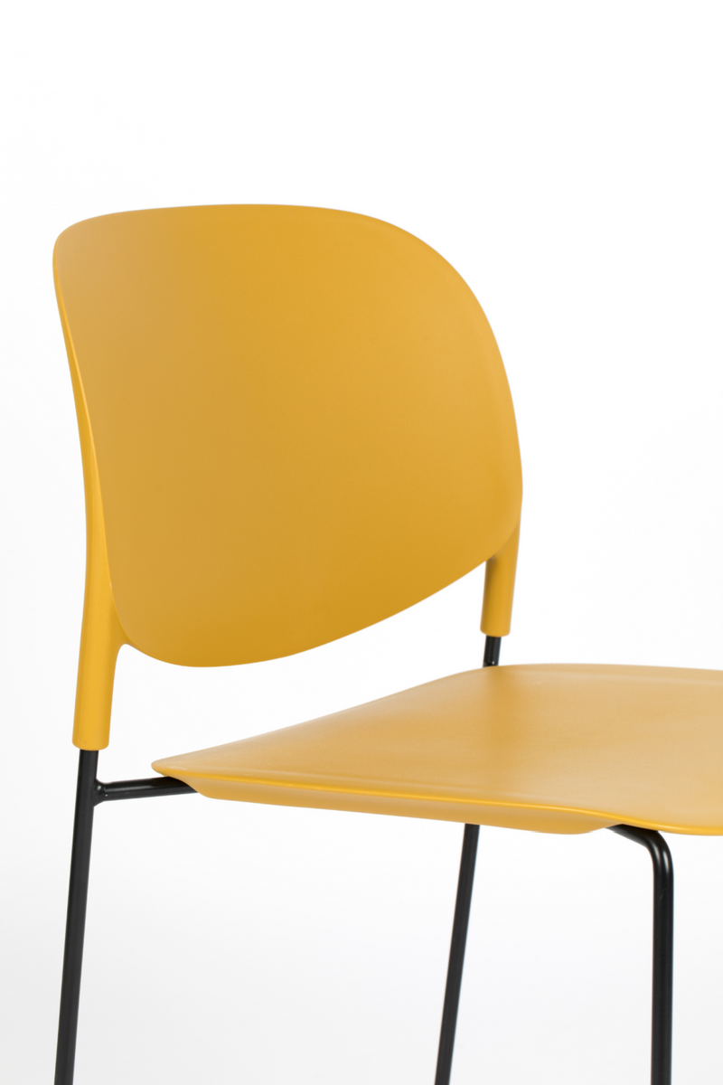 Yellow Dining Chairs (4) | DF Stacks | Oroatrade.com