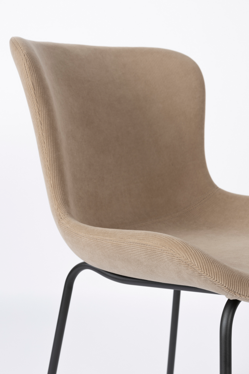 Upholstered Minimalist Dining Chairs (2) | DF Junzo | Oroatrade.com