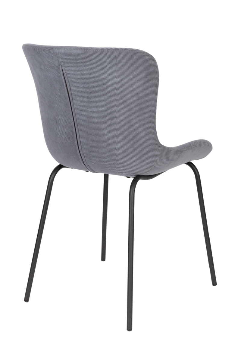 Blue Ribcord Dining Chairs (2) | DF Junzo | Oroatrade.com