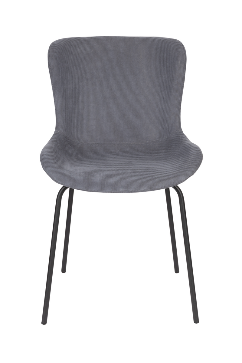 Blue Ribcord Dining Chairs (2) | DF Junzo | Oroatrade.com