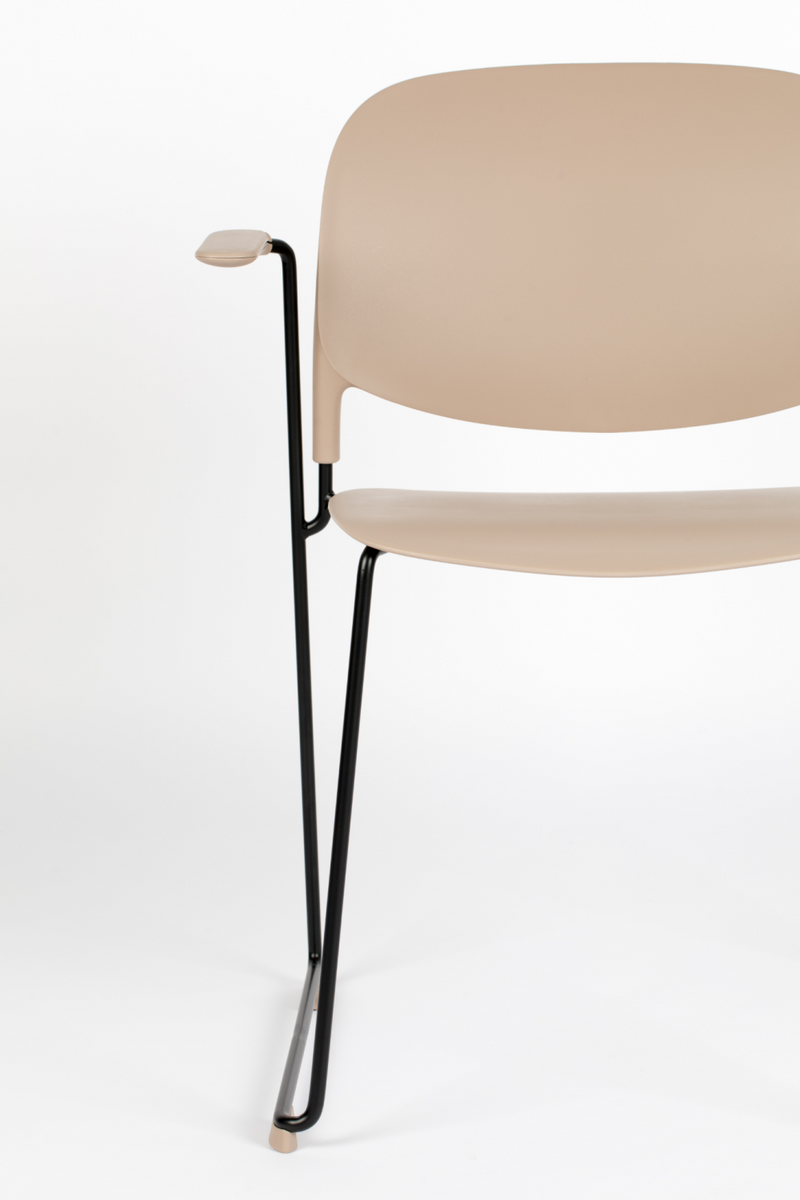 Beige Dining Chairs With Arms (4) | DF Stacks | Oroatrade.com