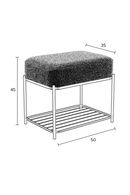 Padded Iron Stool | DF Milou | Oroatrade.com