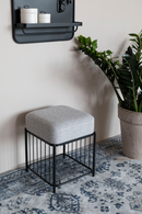 Padded Iron Stool | DF Milou | Oroatrade.com