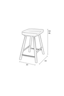 Solid Oak Stool | DF Vander | Oroatrade.com