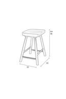 Solid Oak Stool | DF Vander | Oroatrade.com