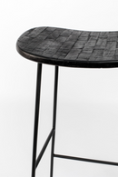 Wood Saddle Bar Stool | DF Tangle | Oroatrade.com