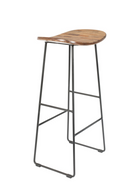 Wood Saddle Bar Stool | DF Tangle | Oroatrade.com