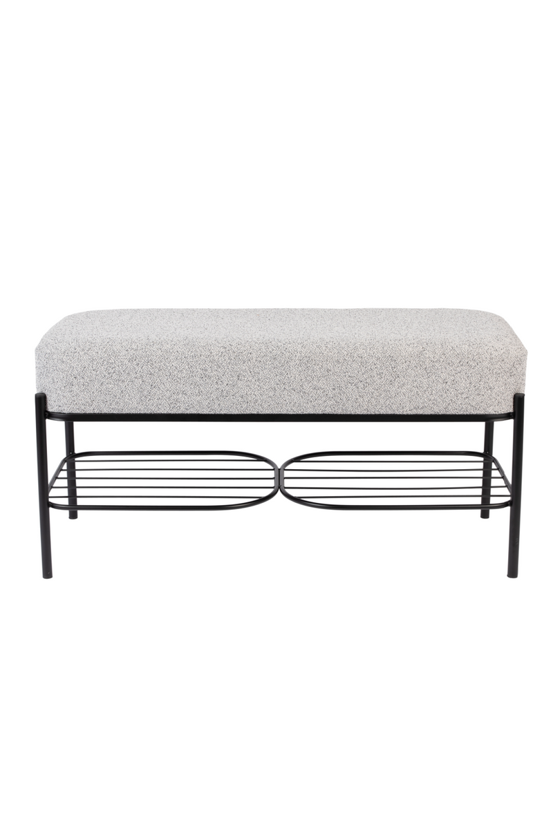 Gray Upholstered Bench | DF Milou | Oroatrade.com