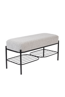 Gray Upholstered Bench | DF Milou | Oroatrade.com