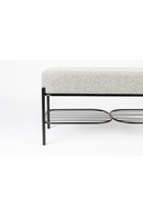 Gray Upholstered Bench | DF Milou | Oroatrade.com