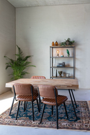 Recycled Teak Dining Table - S | DF Suri | Oroatrade.com